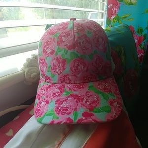 Floral, Lilly Pulitzer print, trucker hat